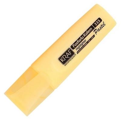 Kraf 335 Fosforlu Kalem Pastel Sarı