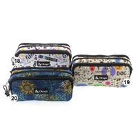 Okapi Okp-101 Üç Gözlü Kalem Çantası Desenli