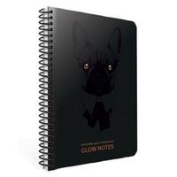 Gıpta Glow Notes Spiralli Defter A4 Büyük 80 Yaprak Çizgili Dog