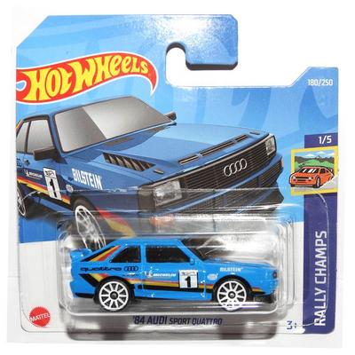 Hot Wheels 2022 Rally Champs 1/5 '84 Audi Sport Quattro Mavi