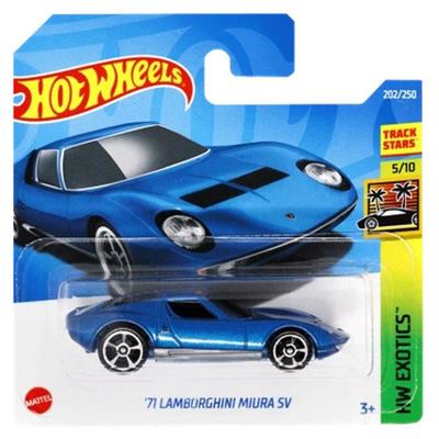 Hot Wheels 2022 Hw Exotics 5/10 '71 Lamborghini Miura Sv Mavi