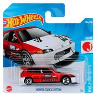Hot Wheels 2022 J-Imports 10/10 Honda Civic Custom Kırmızı