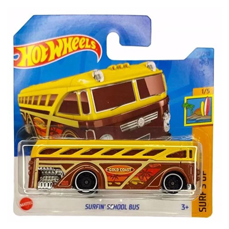 Hot Wheels 1/64 Surfin' School Bus - Mainline 2023 #1/5, Neuve, Boîte Non Ouverte