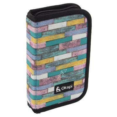 Okapi Okp-123 İçi Bölmeli Ve Lastikli Kalem Çantası Renkli Duvar