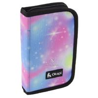 Okapi Okp-123 İçi Bölmeli Ve Lastikli Kalem Çantası Renkli