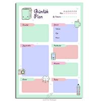 Era Günlük Planlayıcı A5 Boy 50'Li Paket Soft Color 2