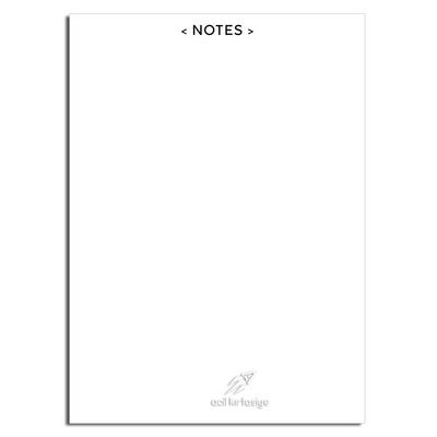 Acil Kırtasiye Desenli Memopad A5 Orta Boy 40 Yaprak Classic Notes Black Çizgisiz