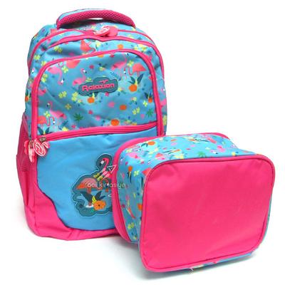 Relaxion 1350 Sırt Çantası Ve Beslenme Takım İlkokul Flamingo
