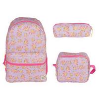 Relaxion 8640 Sırt Çantası Beslenme Ve Kalemlik Takım İlkokul Flamingo