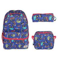 Relaxion 8640 Sırt Çantası Beslenme Ve Kalemlik Takım İlkokul Canavar Kamyonlar