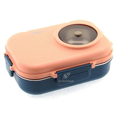 Vagon Life Bl70100 Çelik Hazneli Lunch Box Beslenme Kabı Somon