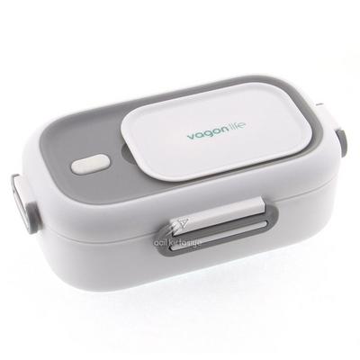 Vagon Life Bl2106 Çelik Hazneli Lunch Box Beslenme Kabı Beyaz