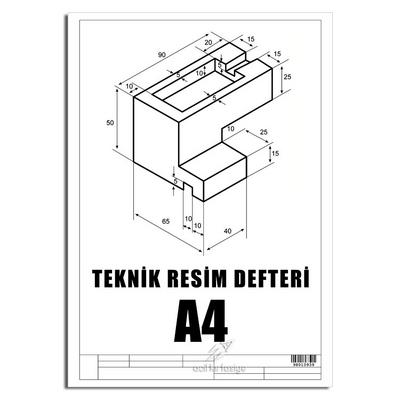Acil Kırtasiye Teknik Resim Kağıdı / Defteri A4 30 Yaprak