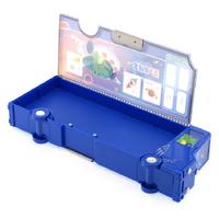 Taros 7142 2 Gözlü Fonksiyonel Kalem Kutusu Otobüs Şekilli Mavi