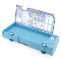 Taros 7142 2 Gözlü Fonksiyonel Kalem Kutusu Otobüs Şekilli Açık Mavi