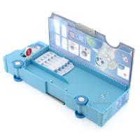 Taros 7142 2 Gözlü Fonksiyonel Kalem Kutusu Otobüs Şekilli Açık Mavi