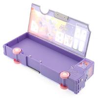 Taros 7142 2 Gözlü Fonksiyonel Kalem Kutusu Otobüs Şekilli Lila