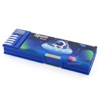 Taros 7143 2 Gözlü Fonksiyonel Kalem Kutusu Funny Mavi