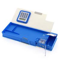 Taros 7140 2 Gözlü Fonksiyonel Kalem Kutusu Hesap Makineli Mavi