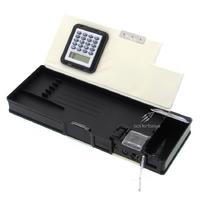 Taros 7140 2 Gözlü Fonksiyonel Kalem Kutusu Hesap Makineli Siyah