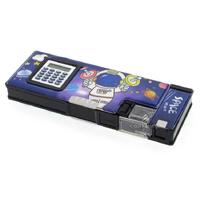 Taros 7140 2 Gözlü Fonksiyonel Kalem Kutusu Hesap Makineli Siyah