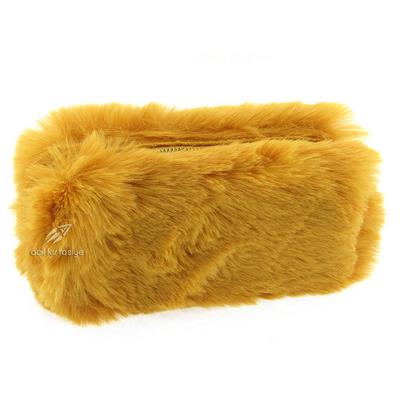 Unicus 909 Tavşan Tüy Kalem Çantası Hardal