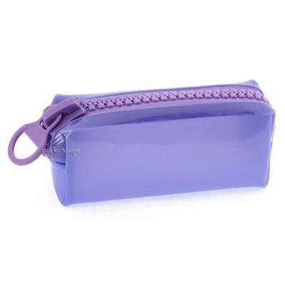 Unicus 913 Big Zip Pastel Şeffaf Kalem Çantası Lila