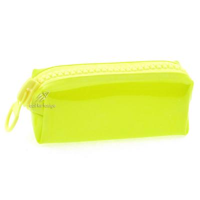 Unicus 913 Big Zip Pastel Şeffaf Kalem Çantası Sarı