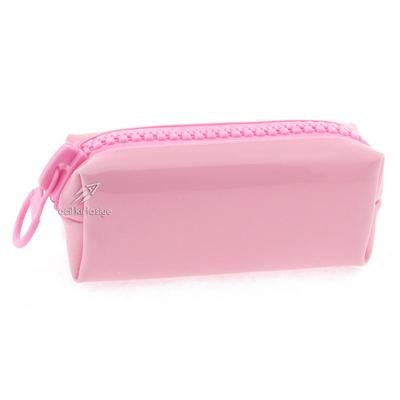 Unicus 913 Big Zip Pastel Şeffaf Kalem Çantası Açık Pembe