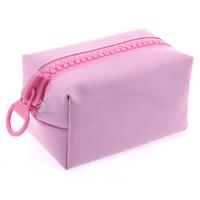 Unicus 975 Rugan Big Zip Makyaj Ve Kalem Çantası Pastel Pembe