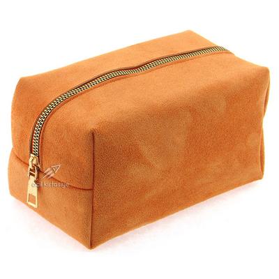 Unicus 959 Nubuk Makyaj Ve Kalem Çantası Turuncu