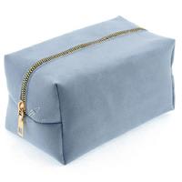 Unicus 959 Nubuk Makyaj Ve Kalem Çantası Pastel Mavi