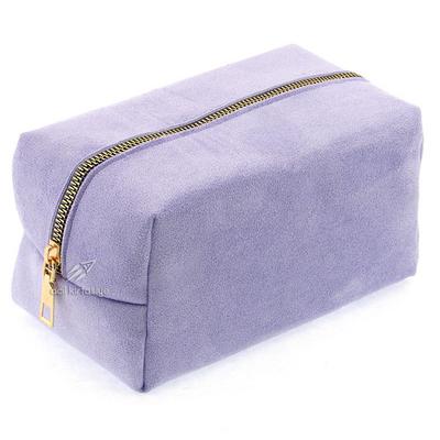 Unicus 959 Nubuk Makyaj Ve Kalem Çantası Pastel Lila