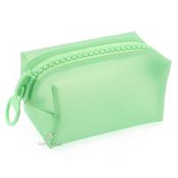 Unicus 964 Big Zip Mat Pastel Silikon Makyaj Ve Kalem Çantası Pastel Yeşil