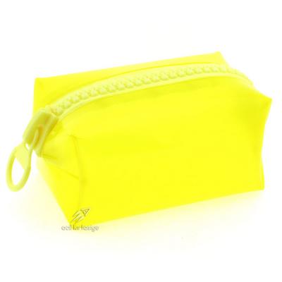 Unicus 974 Big Zip Parlak Silikon Makyaj Ve Kalem Çantası Sarı