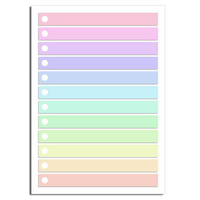 Acil Kırtasiye Desenli Memopad A6 Küçük Boy 40 Yaprak Pastel Color