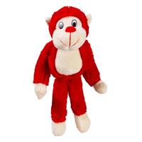 Kızılkaya Peluş Maymun 35Cm Kırmızı
