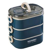 Vagon Life Vgna53 Çelik Hazneli Lunch Box Beslenme Kabı Mavi