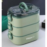 Vagon Life Vgna53 Çelik Hazneli Lunch Box Beslenme Kabı Yeşil