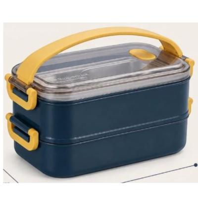 Vagon Life Vgn363 Çelik Hazneli Lunch Box Beslenme Kabı Mavi