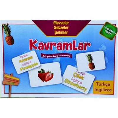 Kızılkaya Kavram Kartları Meyveler Sebzeler Şekiller