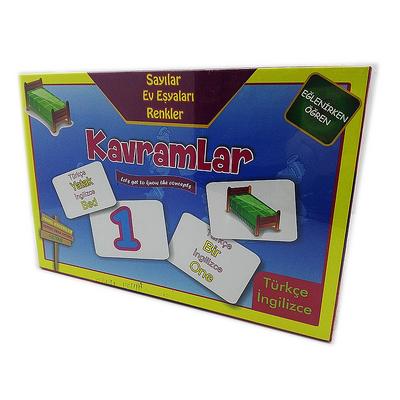 Kızılkaya Kavram Kartları Sayılar Ev Eşyaları Renkler