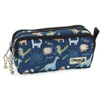 Okapi Okp-101 Üç Gözlü Kalem Çantası Dino