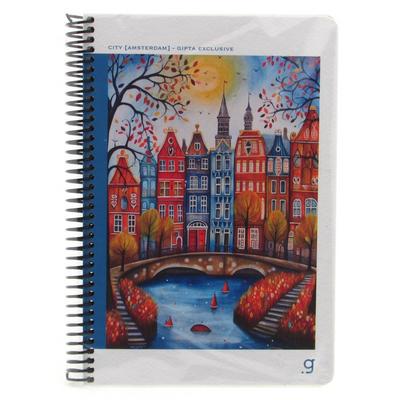 Gıpta Exclusive City Sert Kapaklı Sp Defter 17X24 80 Yp Çizgili Amsterdam
