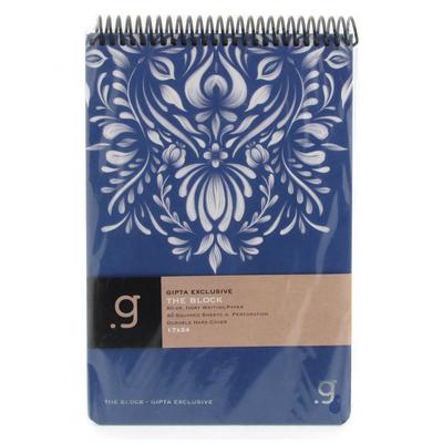 Gıpta Exclusive Blocks Bloknot 17X24 80 Yaprak Kareli Desenli Mavi