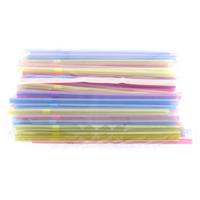 Bükülebilir Körüklü Kalın Pipet Tek Poşetli 100'Lü