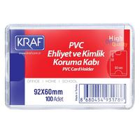 Kraf Pvc Ehliyet Kimlik Kabı