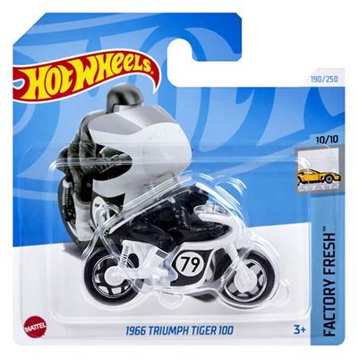 Hot Wheels 2024 Factory Fresh 1966 Triumph Tiger 100 Beyaz