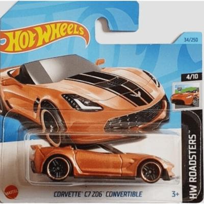 Hot Wheels 2023 Hw Roadsters 4/10 Corvette C7 Z06 Convertible Kiremit