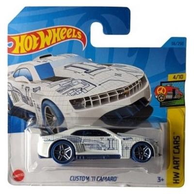 Hot Wheels 2023 Hw Art Cars 4/10 Custom '11 Camaro Beyaz
